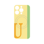 プレミアムパネル with MagSafe［ オリジナル - initial color line - U yellow ］