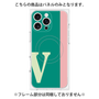 プレミアムパネル with MagSafe［ オリジナル - initial color line - V green ］