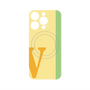プレミアムパネル with MagSafe［ オリジナル - initial color line - V yellow ］