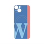 プレミアムパネル with MagSafe［ オリジナル - initial color line - W blue ］