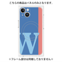 プレミアムパネル with MagSafe［ オリジナル - initial color line - W blue ］