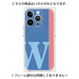プレミアムパネル with MagSafe［ オリジナル - initial color line - W blue ］