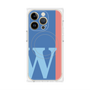 プレミアムパネル with MagSafe［ オリジナル - initial color line - W blue ］