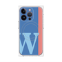プレミアムパネル with MagSafe［ オリジナル - initial color line - W blue ］