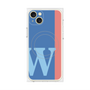 プレミアムパネル with MagSafe［ オリジナル - initial color line - W blue ］
