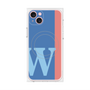 プレミアムパネル with MagSafe［ オリジナル - initial color line - W blue ］
