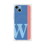 プレミアムパネル with MagSafe［ オリジナル - initial color line - W blue ］
