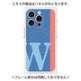 プレミアムパネル with MagSafe［ オリジナル - initial color line - W blue ］