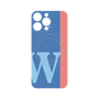 プレミアムパネル with MagSafe［ オリジナル - initial color line - W blue ］