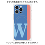 プレミアムパネル with MagSafe［ オリジナル - initial color line - W blue ］