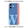 プレミアムパネル with MagSafe［ オリジナル - initial color line - W blue ］