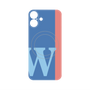 プレミアムパネル with MagSafe［ オリジナル - initial color line - W blue ］