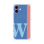 プレミアムパネル with MagSafe［ オリジナル - initial color line - W blue ］