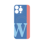 プレミアムパネル with MagSafe［ オリジナル - initial color line - W blue ］