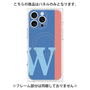 プレミアムパネル with MagSafe［ オリジナル - initial color line - W blue ］