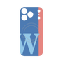 プレミアムパネル with MagSafe［ オリジナル - initial color line - W blue ］