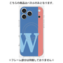 プレミアムパネル with MagSafe［ オリジナル - initial color line - W blue ］