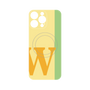 プレミアムパネル with MagSafe［ オリジナル - initial color line - W yellow ］