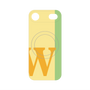 プレミアムパネル with MagSafe［ オリジナル - initial color line - W yellow ］