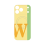 プレミアムパネル with MagSafe［ オリジナル - initial color line - W yellow ］