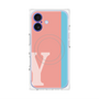 プレミアムパネル with MagSafe［ オリジナル - initial color line - Y pink ］