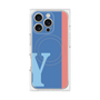 プレミアムパネル with MagSafe［ オリジナル - initial color line - Y blue ］