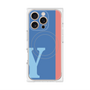 プレミアムパネル with MagSafe［ オリジナル - initial color line - Y blue ］
