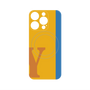 プレミアムパネル with MagSafe［ オリジナル - initial color line - Y orange ］