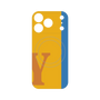 プレミアムパネル with MagSafe［ オリジナル - initial color line - Y orange ］