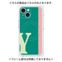 プレミアムパネル with MagSafe［ オリジナル - initial color line - Y green ］