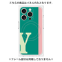 プレミアムパネル with MagSafe［ オリジナル - initial color line - Y green ］
