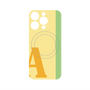 プレミアムパネル with MagSafe［ オリジナル - initial color line - A yellow ］