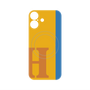 プレミアムパネル with MagSafe［ オリジナル - initial color line - H orange ］