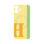 プレミアムパネル with MagSafe［ オリジナル - initial color line - H yellow ］