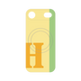 プレミアムパネル with MagSafe［ オリジナル - initial color line - H yellow ］