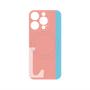プレミアムパネル with MagSafe［ オリジナル - initial color line - L pink ］