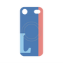 プレミアムパネル with MagSafe［ オリジナル - initial color line - L blue ］
