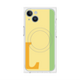 プレミアムパネル with MagSafe［ オリジナル - initial color line - L yellow ］
