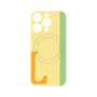 プレミアムパネル with MagSafe［ オリジナル - initial color line - L yellow ］