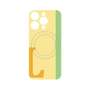 プレミアムパネル with MagSafe［ オリジナル - initial color line - L yellow ］