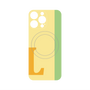 プレミアムパネル with MagSafe［ オリジナル - initial color line - L yellow ］