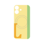 プレミアムパネル with MagSafe［ オリジナル - initial color line - L yellow ］