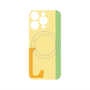 プレミアムパネル with MagSafe［ オリジナル - initial color line - L yellow ］