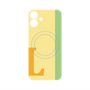 プレミアムパネル with MagSafe［ オリジナル - initial color line - L yellow ］