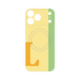 プレミアムパネル with MagSafe［ オリジナル - initial color line - L yellow ］