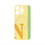 プレミアムパネル with MagSafe［ オリジナル - initial color line - N yellow ］