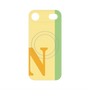 プレミアムパネル with MagSafe［ オリジナル - initial color line - N yellow ］