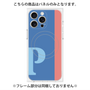 プレミアムパネル with MagSafe［ オリジナル - initial color line - P blue ］