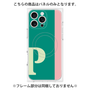 プレミアムパネル with MagSafe［ オリジナル - initial color line - P green ］