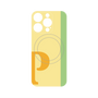 プレミアムパネル with MagSafe［ オリジナル - initial color line - P yellow ］